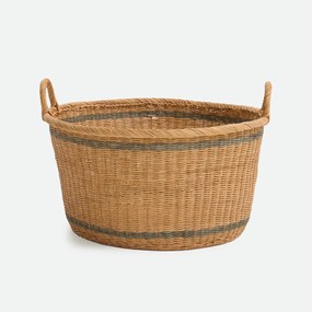 Στρογγυλό καλάθι από ρατάν, διάμετρος 58 cm, ALINO