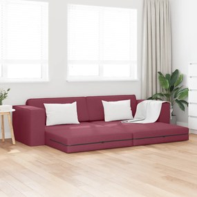vidaXL Καναπές Κρεβάτι 2 σε 1 Μπορντό 245x150x60.5 εκ. Ύφασμα
