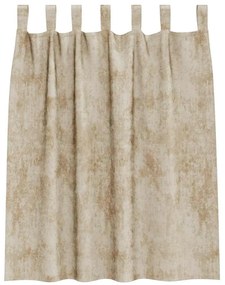 vidaXL Κουρτίνα με κουρτίνες 2 pcs Κρεμ 140 x 140 cm Βελούδο