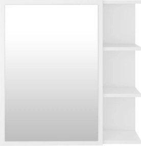 vidaXL Καθρέφτης Μπάνιου Λευκός 62,5 x 20,5 x 64 εκ. από Επεξ. Ξύλο