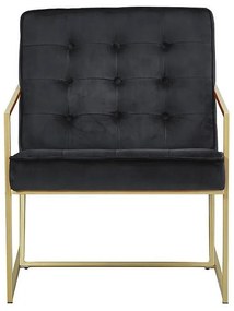Πολυθρόνα Concept 55 198, Μαύρο, 80x62x79cm, Ταπισερί, Πόδια: Μέταλλο | Epipla1.gr