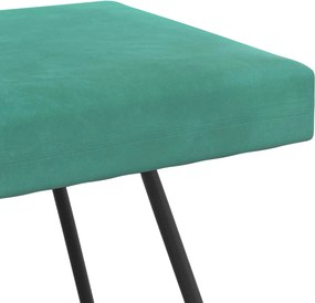 vidaXL παγκάκι Τιρκουάζ 80 x 40 x 45 εκ. Βελούδο