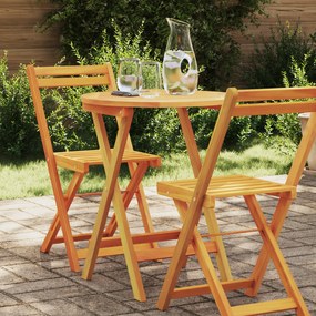 vidaXL Ανακ folding Garden Table Γύρος Ø60x72 εκ. Από Στερεό Ξύλο Ακακίας