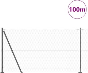 vidaXL Συρματόπλεγμα με Σκυρόδεμα 100 x 1,2 μ (Π x Υ)