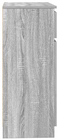 Συρταριέρα με Συρτάρια Γκρι Sonoma 71x35x84 εκ. από Επεξ. Ξύλο - Γκρι
