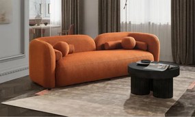 Stewehome Μοντέρνος Καναπές 3 Θέσεων Πορτοκαλί 235x95x80 cm