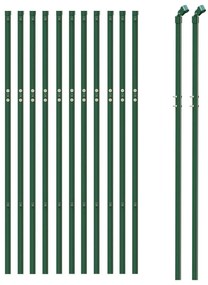 Συρματόπλεγμα Περίφραξης Πράσινο 1 x 25 μ. με Στύλους - Πράσινο