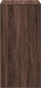 vidaXL Τραπέζι Μπαρ Καφέ Δρυς 51x50x103,5 εκ. Επεξ. Ξύλο