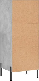 vidaXL Ντουλάπι Γκρι Σκυροδέματος 34,5x32,5x90 εκ. Επεξεργασμένο Ξύλο