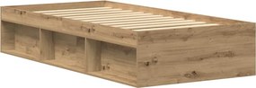 vidaXL Πλαίσιο κρεβατιού χωρίς στρώμα 75x190 εκ. Επεξεργασμένο Ξύλο