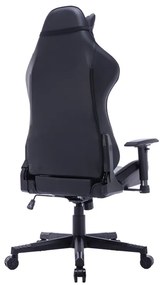 Καρέκλα γραφείου gaming Mazol pakoworld pu μαύρο 66x56x135εκ