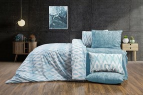 Σετ Σεντόνια 4τμχ Polycotton Υπέρδιπλα 220x240εκ. Ευδοξία 481 Petrol DimCol