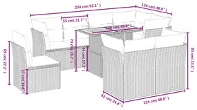 ΣΑΛΟΝΙ ΚΗΠΟΥ ΣΕΤ 9 ΤΕΜΑΧΙΩΝ ΓΚΡΙ ΣΥΝΘΕΤΙΚΟ ΡΑΤΑΝ ΜΕ ΜΑΞΙΛΑΡΙΑ 3270934