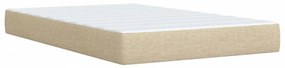 ΚΡΕΒΑΤΙ BOXSPRING ΜΕ ΣΤΡΩΜΑ ΚΡΕΜ 120X200 ΕΚ. ΥΦΑΣΜΑΤΙΝΟ 3289354