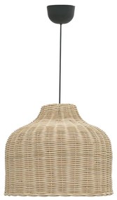 Φωτιστικό οροφής Ziquel Inart rattan σε φυσική απόχρωση Φ42x89εκ