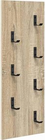 vidaXL Τοίχου Κρεμάστρα Δρύς Sonoma 30 x 1,5 x 80 εκ.