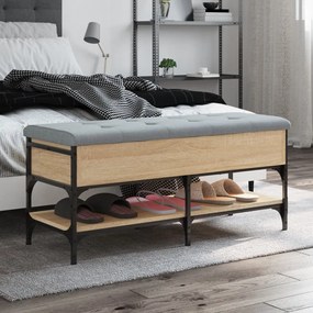 vidaXL Παπουτσοθήκη Sonoma Δρυς 102x42x45 εκ. από Επεξεργασμένο Ξύλο