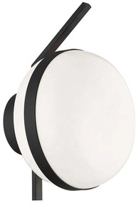 Φωτιστικό Τοίχου - Απλίκα Palma 4245400 E27 Black-White Viokef Metal, Glass