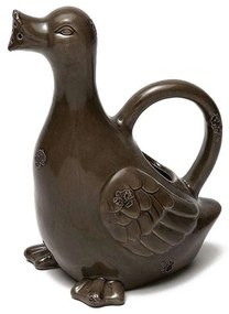 Διακοσμητικό Ποτιστήρι Πάπια POT113 Αντικέ Καφέ 23,5X19X13,5Cm Espiel Ceramic