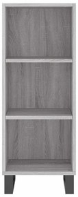 vidaXL Ντουλάπι Γκρι sonoma 34,5x32,5x90εκ. από Επεξεργασμένο Ξύλο