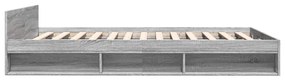 vidaXL Πλαίσιο Κρεβατιού με Συρτάρια Γκρι Sonoma 150x200εκ. Επεξ. Ξύλο