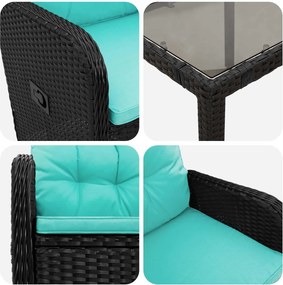 vidaXL Σετ Εξωτερικής Τραπέζης 7 pcs συνθετικό ρατάν