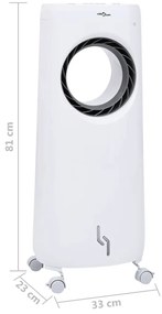 Air Cooler Φορητό 2 σε 1 80 W - Λευκό