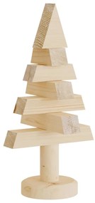 vidaXL Χριστουγεννιάτικα Δέντρα Ξύλινα 2 Τεμ. 30 εκ. Μασίφ Ξύλο Πεύκου