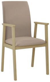 Καρέκλα Victorville 336, Ανοιχτό καφέ, Sonoma οξιά, 91x43x40cm, 7 kg, Ταπισερί, Ξύλινα, Μπράτσα, Ξύλο: Σημύδα | Epipla1.gr