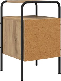vidaXL Κομοδίνο 2 τμχ. Artisan Δρυς Επεξεργασμένο Ξύλο