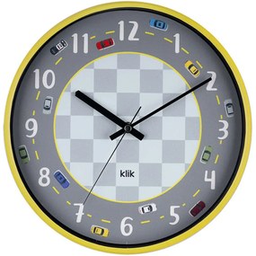 Ρολόι Τοίχου Παιδικό Rally 705RGL1163 30,5cm Multi Wallity Πλαστικό, Γυαλί