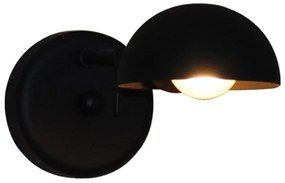 Φωτιστικό Τοίχου - Απλίκα HL-3531-1 S 77-3958 Alison Black  Homelighting Metal