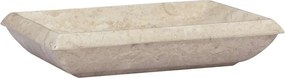vidaXL Νιπτήρας Κρεμ 50 x 35 x 10 εκ. Μαρμάρινος