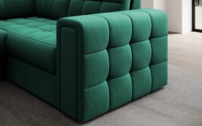 Γωνιακός καναπές Bale U-Prasino-Αριστερή