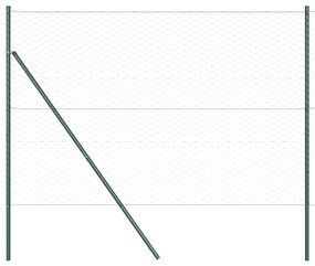 vidaXL Εξαγωνικός Φράχτης Γκρι 1.5x100 μ Ατσάλι