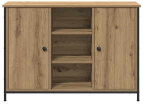 vidaXL Έπιπλο Artisan Οξιά 100x35x70 εκ Επεξεργασμένου Ξύλου και Χάλυβα