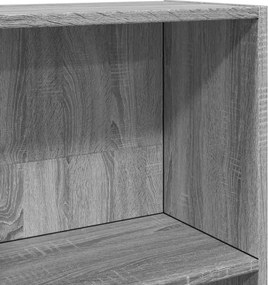 vidaXL Βιβλιοθήκη Γκρι Sonoma 60x24x143 εκ. από Επεξεργ. Ξύλο