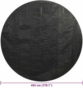 vidaXL Κάλυμμα Πισίνας Μαύρο 455 εκ. από Πολυαιθυλένιο