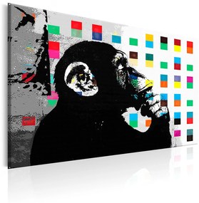 Πίνακας - Banksy The Thinker Monkey  90x60