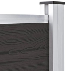 vidaXL Πάνελ Περίφραξης Μαύρο 175 x 105 εκ. από WPC