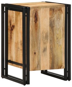 vidaXL Κομοδίνο 40x40x59 εκ Μασίφ Ακατέργαστο Ξύλο Μάνγκο