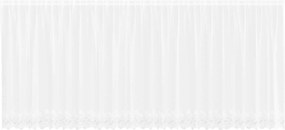 vidaXL Κουρτίνα Δαντέλας με κουρτίνες Λευκό 160 x 600 cm Πολυεστέρας