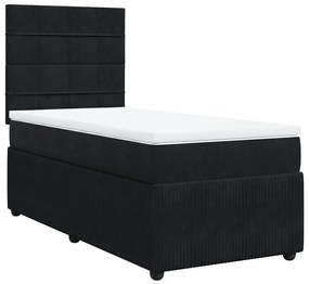 ΚΡΕΒΑΤΙ BOXSPRING ΜΕ ΣΤΡΩΜΑ ΜΑΥΡΟ 90X190 ΕΚ. ΒΕΛΟΥΔΙΝΟ 3292216