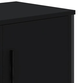 vidaXL Έπιπλο Τηλεόρασης Μαύρο 180x34x41 εκ. από Επεξεργ. Ξύλο
