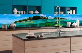 Αυτοκόλλητη φωτοταπετσαρία για κοραλλιογενή ύφαλο κουζίνας - 180x60