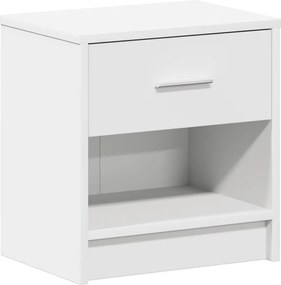 vidaXL Κομοδίνα 2 τεμ. με Συρτάρι Λευκά 39x28x41 εκ.