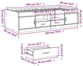 ΚΑΝΑΠΕΣ-ΚΡΕΒΑΤΙ ΜΕ ΣΥΡΤΑΡΙΑ ΓΚΡΙ ΣΚΥΡ. 90X200 ΕΚ. ΕΠΕΞ. ΞΥΛΟ 3280247