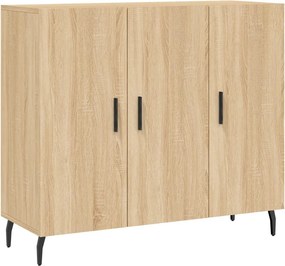 vidaXL Ντουλάπι Sonoma δρυς 90x34x80 εκ. Επεξεργασμένο Ξύλο