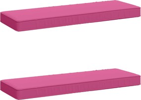 vidaXL Μαξιλάρια Πάγκου 2 Τεμαχίων VUGHT 2 pcs 100% Πολυεστέρας Ροζ
