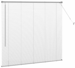 vidaXL Ρολό Παραθύρου με κουρτίνες Ασημί Αλουμίνιο